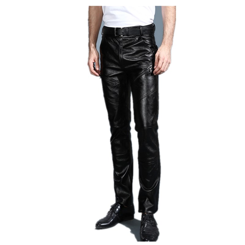 Motorcycle Gear Mens - Youth Men's Genuine Leather Pants with
