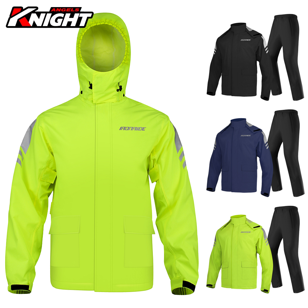 Motorcycle Gear For Men - Men's Motorcycle Raincoat Suit Reflective Outdoor