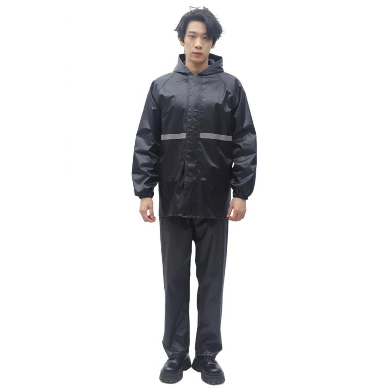 2pcs Hooded Coat & Pant Rain S - Motorcycle Gear For Men recension och pris