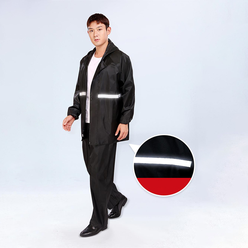 2pcs Hooded Coat & Pant Rain S - Motorcycle Gear For Men recension och pris