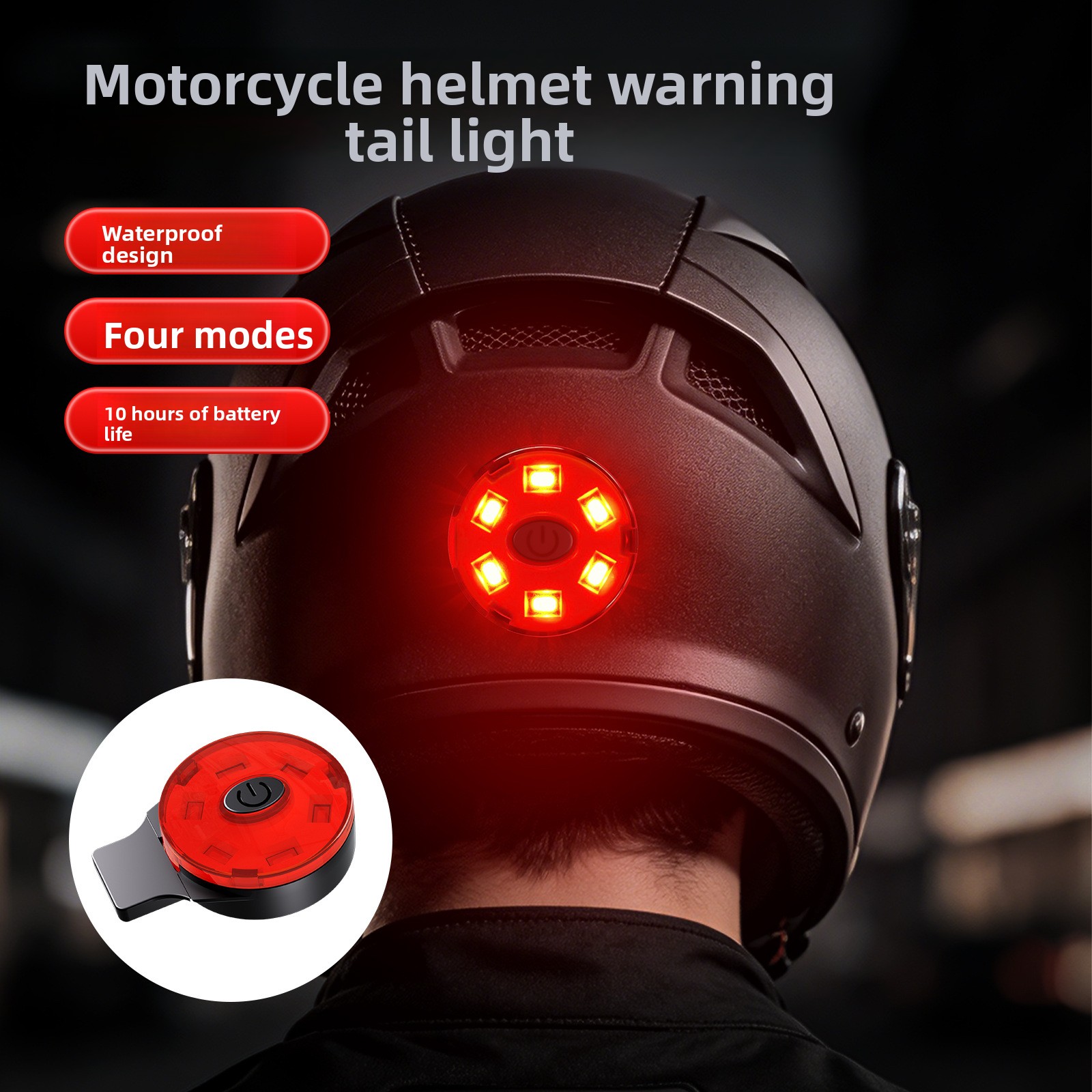 USB Rechargeable LED Helmet Ta - Motorcycle Gear For Men recension och pris