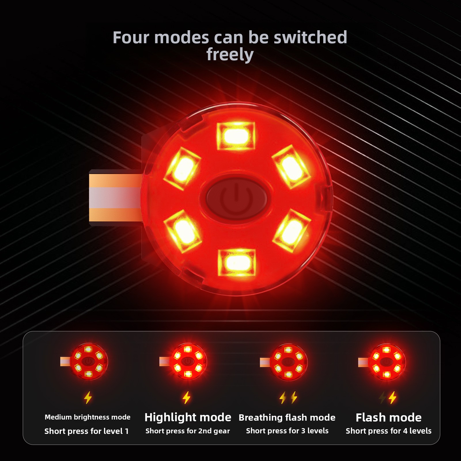 USB Rechargeable LED Helmet Ta - Motorcycle Gear For Men recension och pris