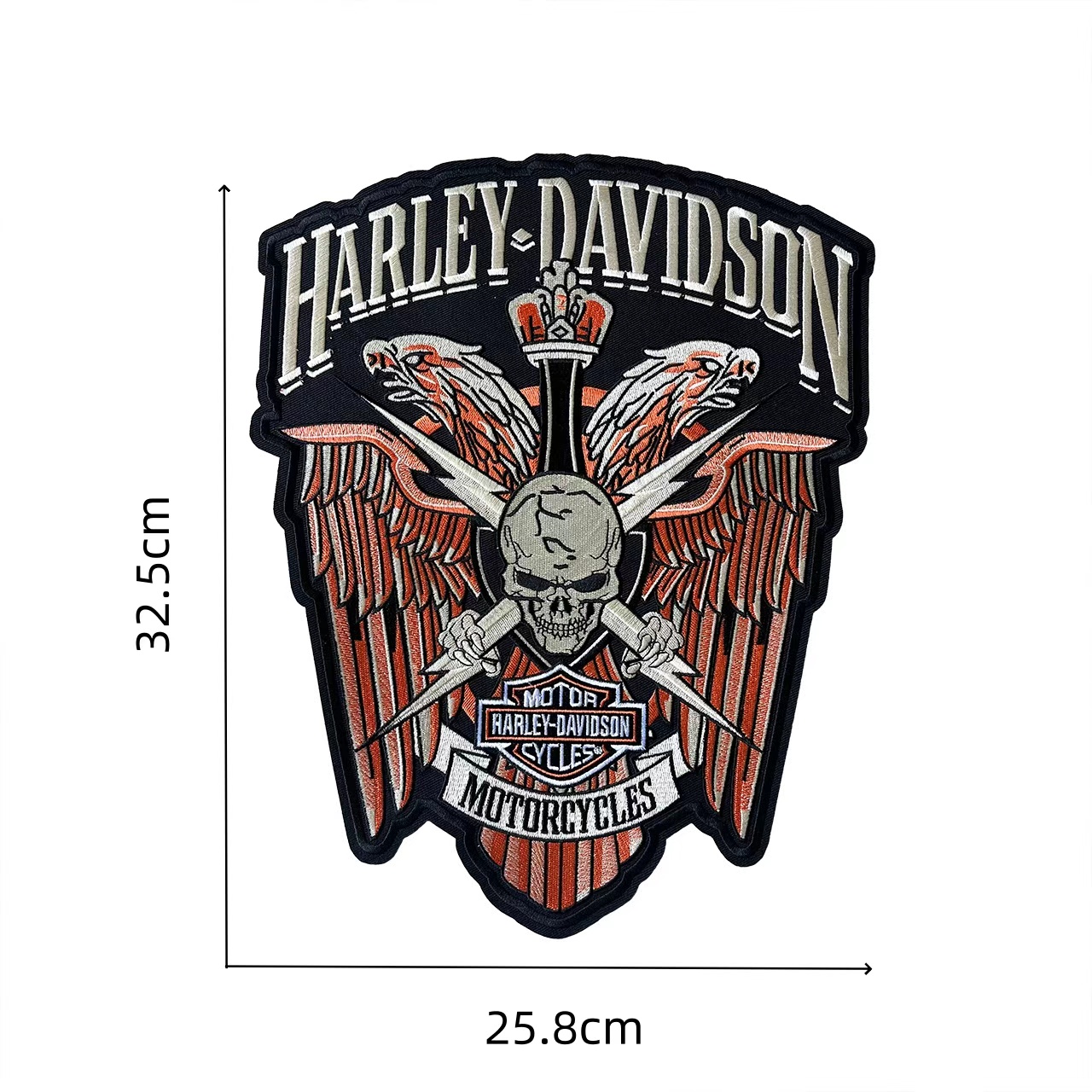 Leather Jacket Patch Label Bac - Motorcycle Gear Harley Davidson recension och pris